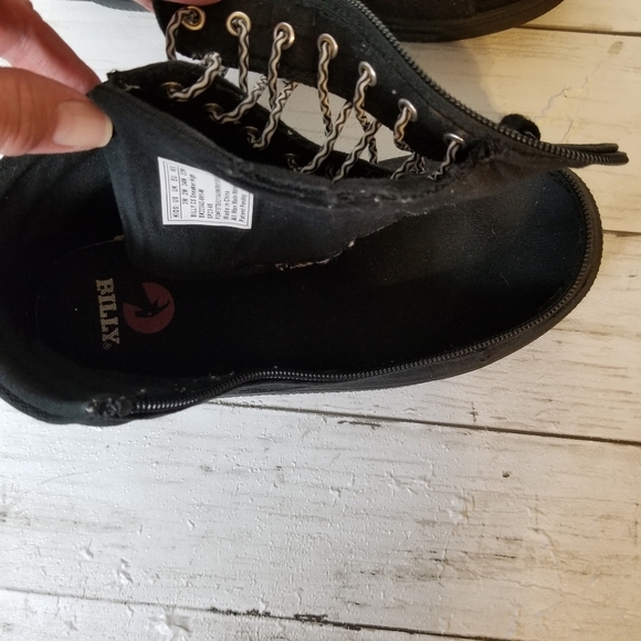 Billy  Black to the Floor CS Wrap Around Zipper and Lace High Top Sneakers - Picture 7 of 13